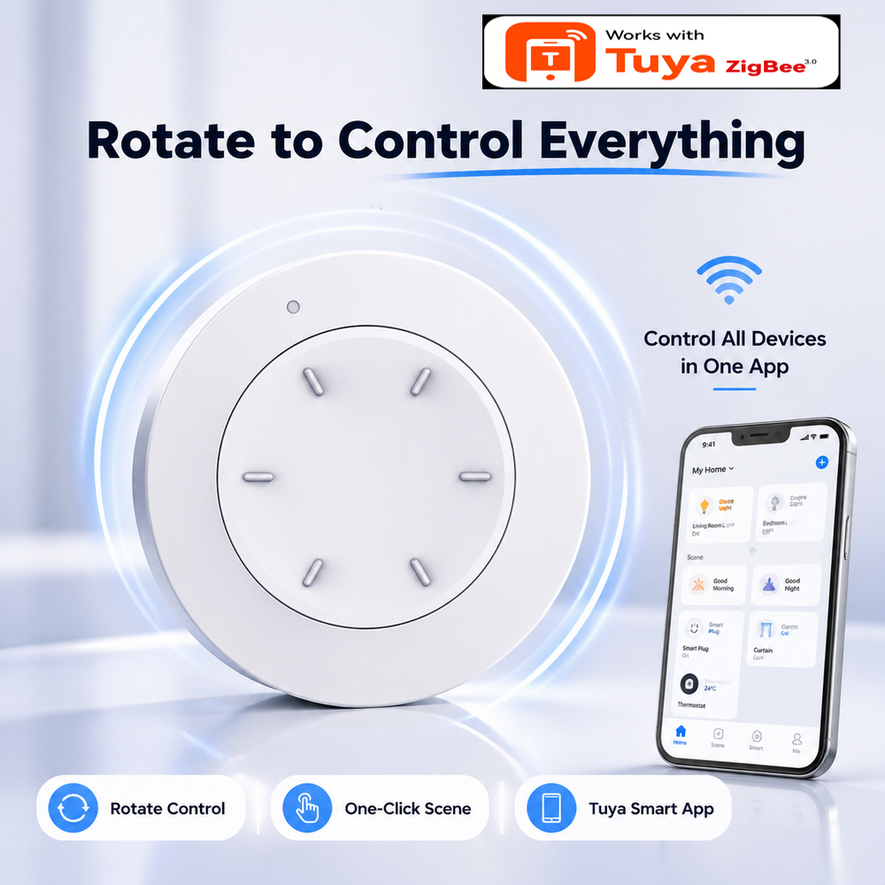 Home Automation Ideas - Smart ZigBee Knob Switch Work with