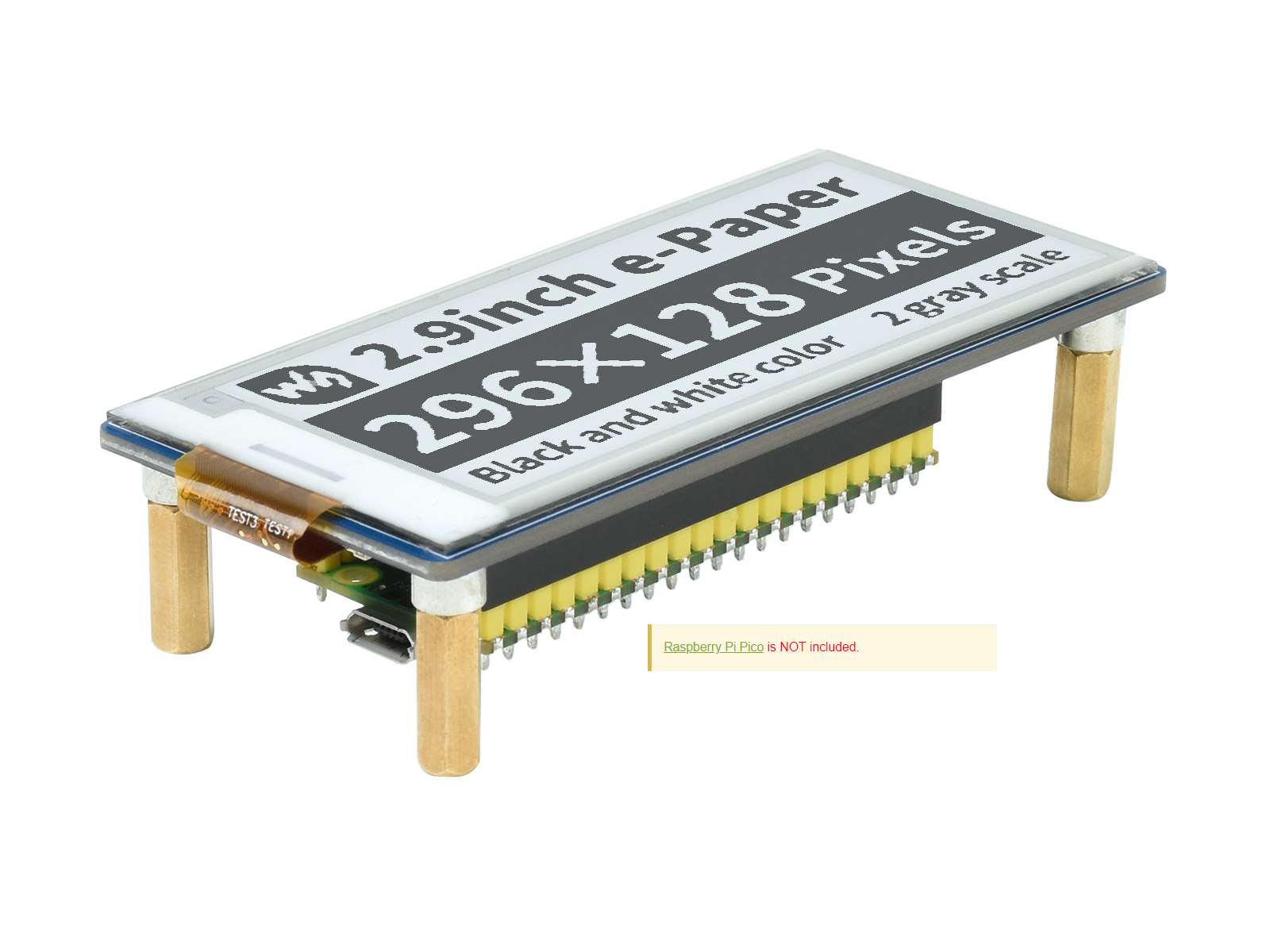 Waveshare Pico-ePaper-2.9,2.9i - Display Epaper 2.9 评论和价格