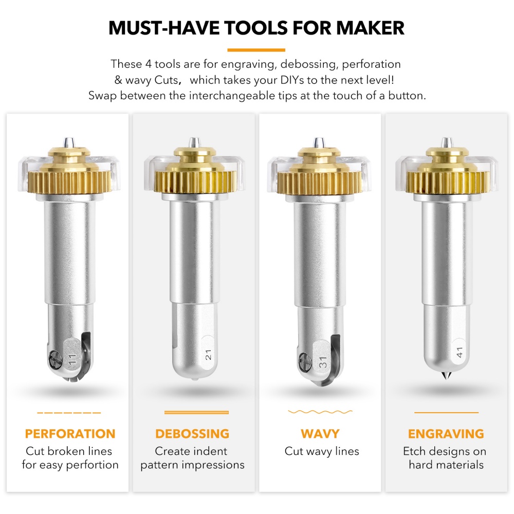 1pc Wavy Blade Engraving Tip C - Diy Automation 评论和价格