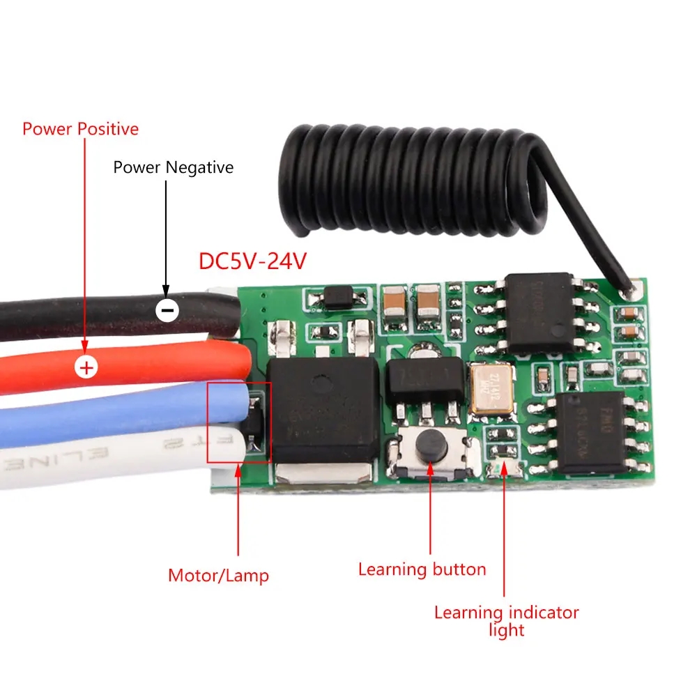 DC 3.7V-24V 433MHz Mini Wirele - 433Mhz Receiver Module 评论和价格