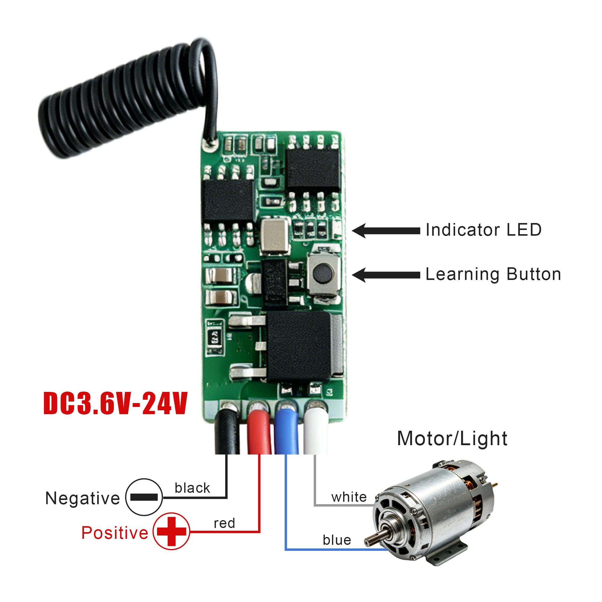 DC 3.7V-24V 433MHz Mini Wirele - 433Mhz Receiver Module 评论和价格