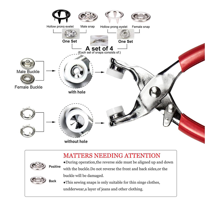 100 Sets Snap Pliers Automatic - Home Automation Diy 评论和价格