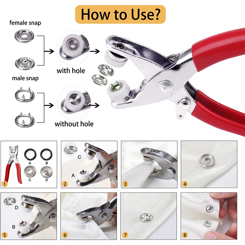 100 Sets Snap Pliers Automatic - Home Automation Diy 评论和价格
