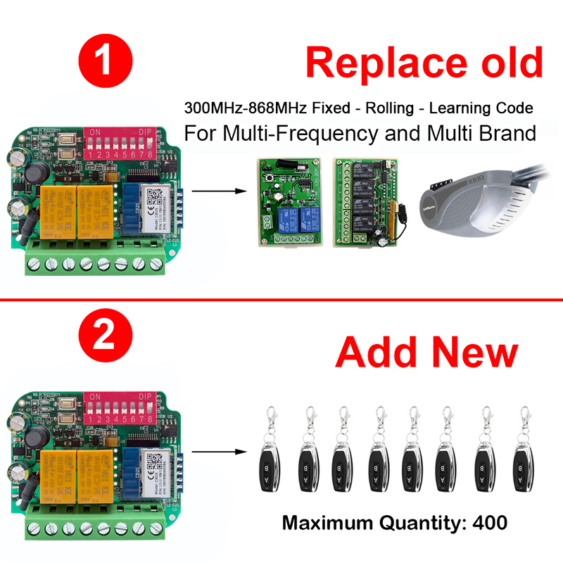 Universal Works WIth Tuya WiFi - 433Mhz Receiver Module 评论和价格