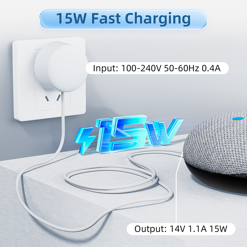 15W OEM Charger for Google Nes - Google Speaker Nest Audio 评论和价格