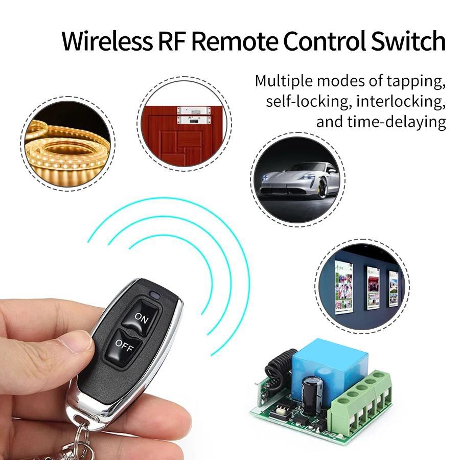 DC 12V 433Mhz RF Remote Contro - 433Mhz Receiver Module 评论和价格