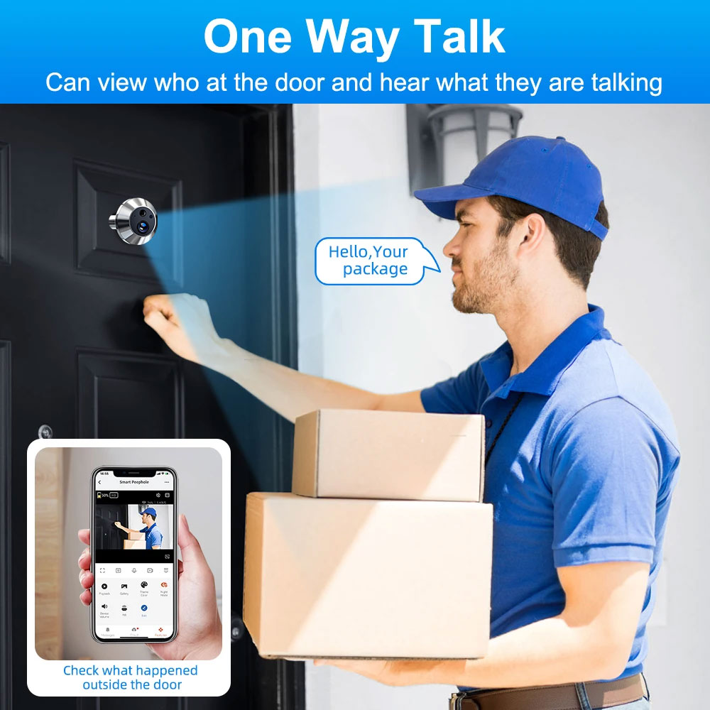 Tuya Smart 5MP 140° Wide View  - Smart Doorbell Wired 评论和价格