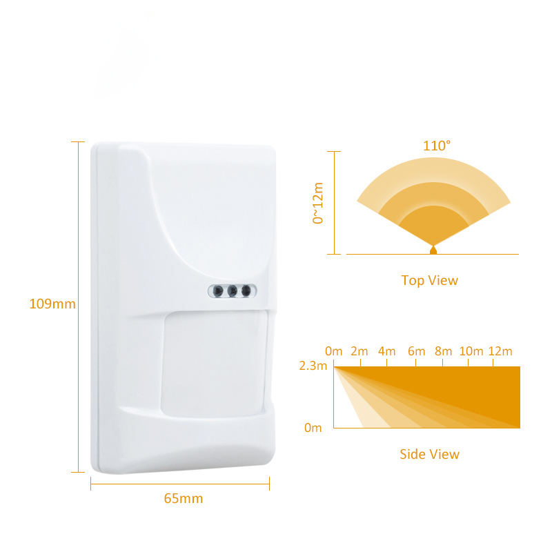 1/3pcs Wired Indoor PIR Microw - Motion Sensor Pir Wired 评论和价格