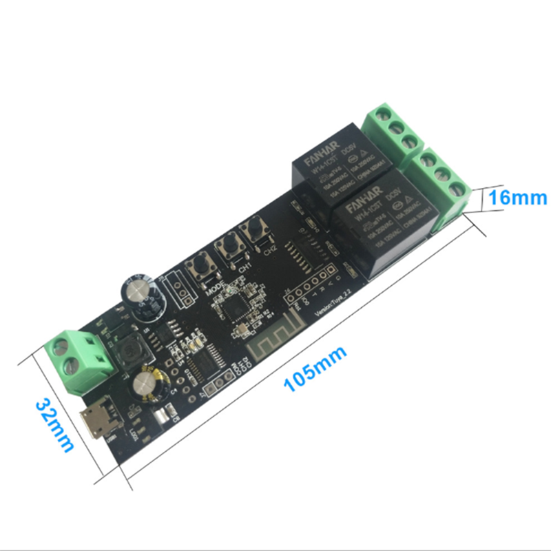2CH Tuya Wifi Smart Control Bo - Diy Home Automation Controller 评论和价格