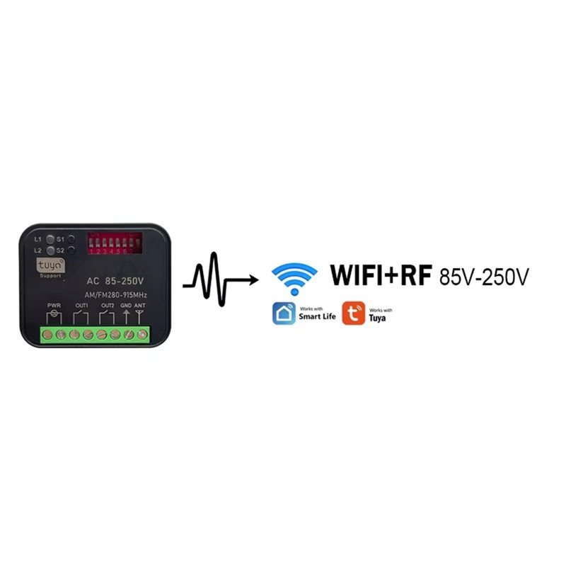 3CGRO-For RX MULTI Tuya Wifi S - 433Mhz Receiver Module 评论和价格