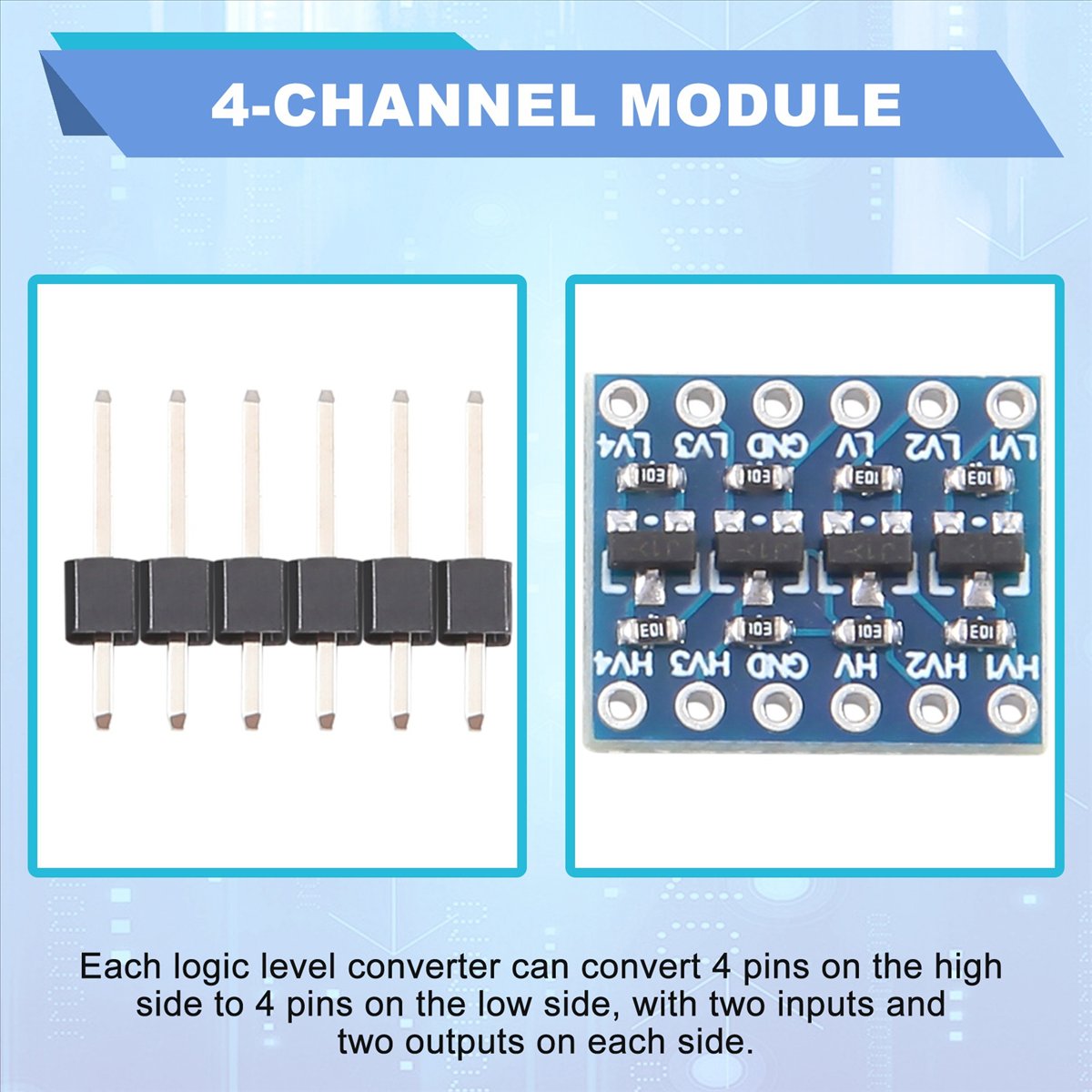 AT42 10Pcs 4 Channel IIC Logic - Level Shifter 3.3V 评论和价格