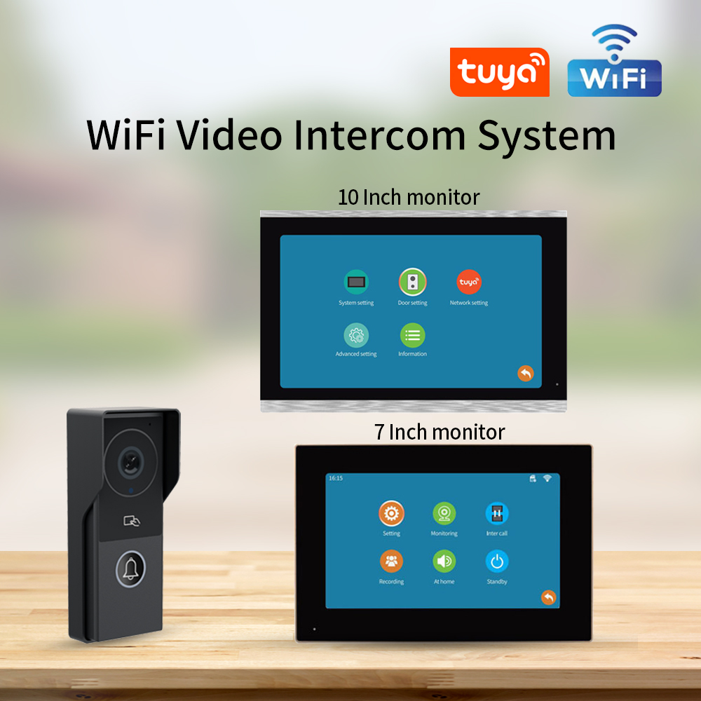 7/10 Inch Video Intercom 1080P - Smart Doorbell Wired 评论和价格