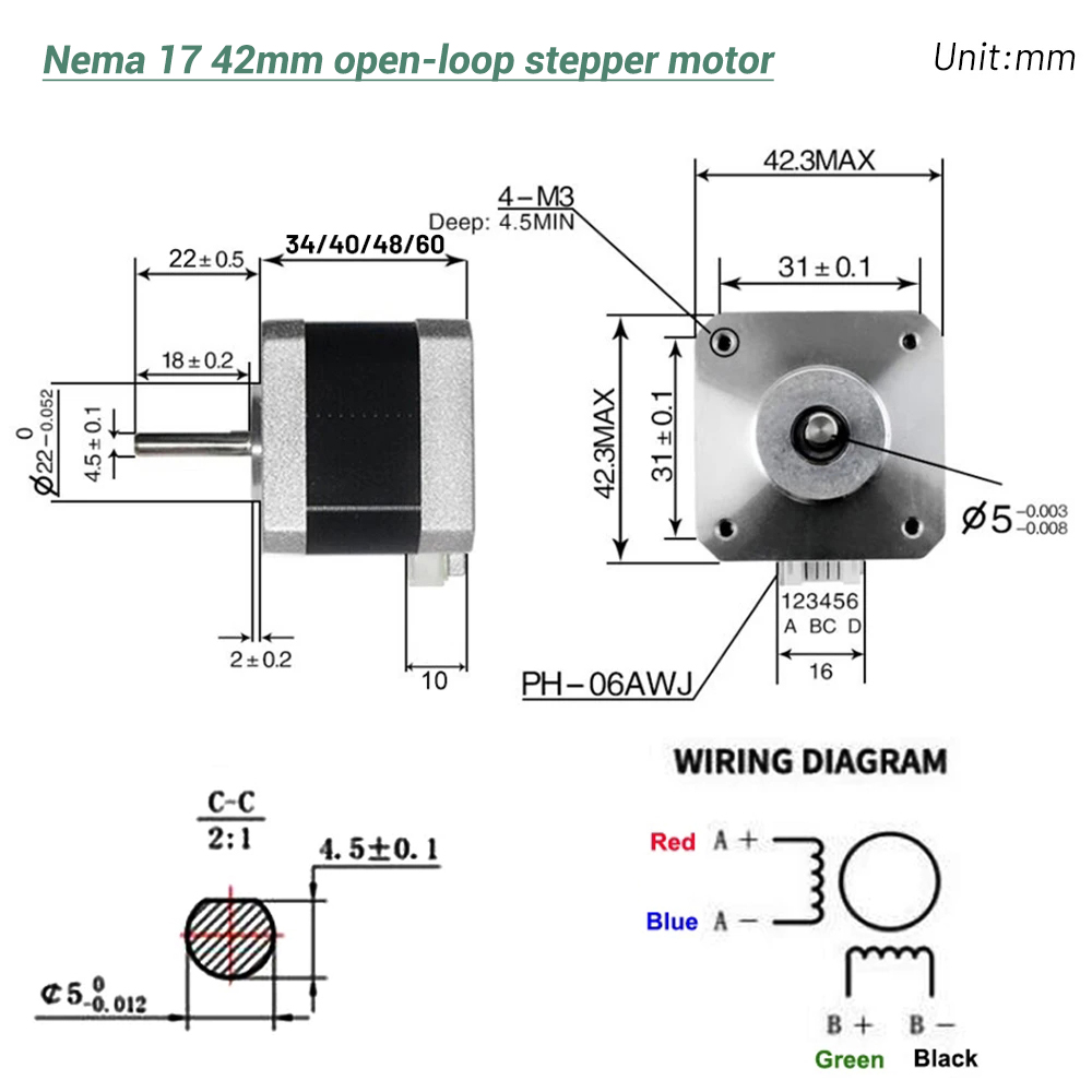 Nema17 Stepper Motor 42 Motor  - Diy Automation 评论和价格
