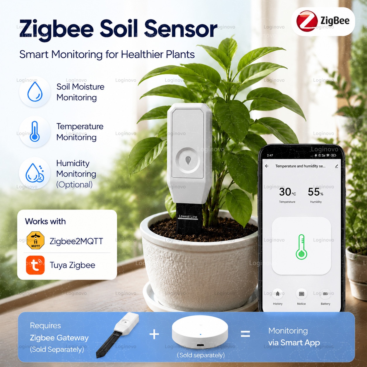 Tuya Zigbee Soil Moisture Test - Home Automation Ideas 评论和价格