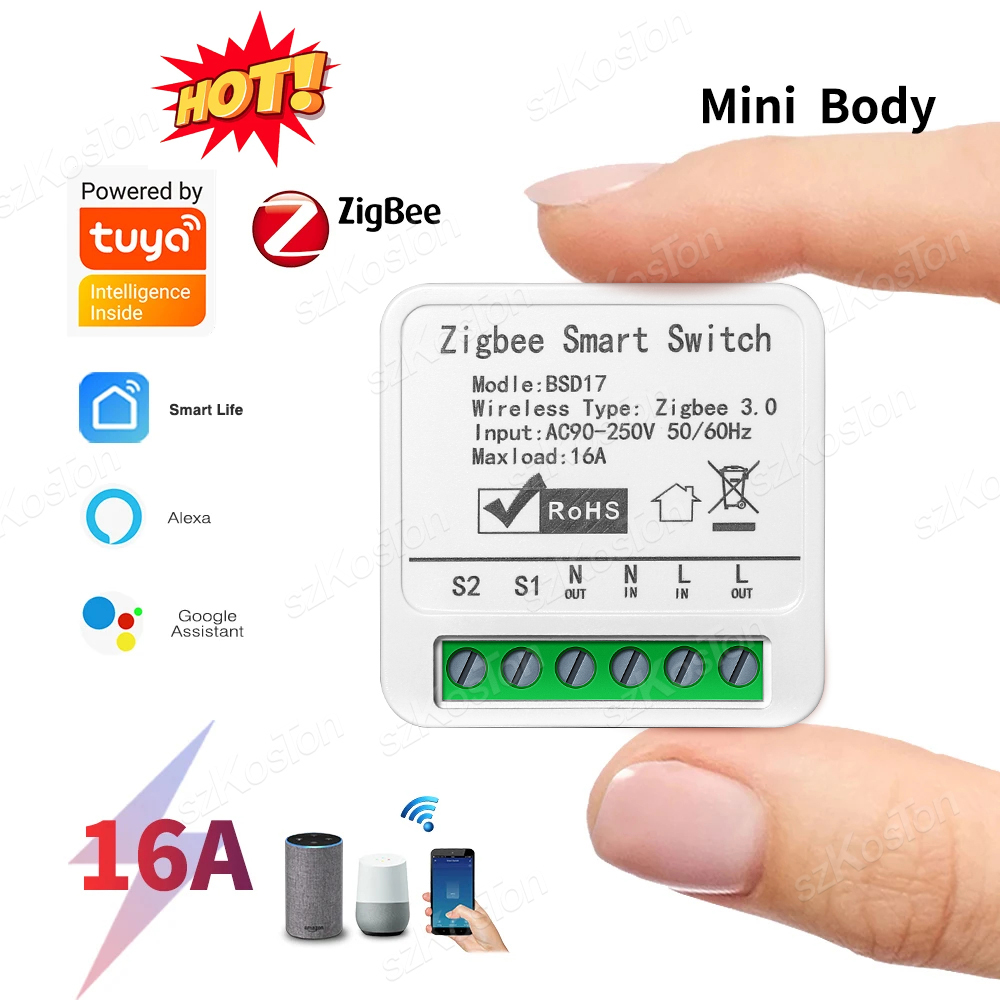 16A Tuya ZigBee Smart Switch M - Home Automation Diy 评论和价格
