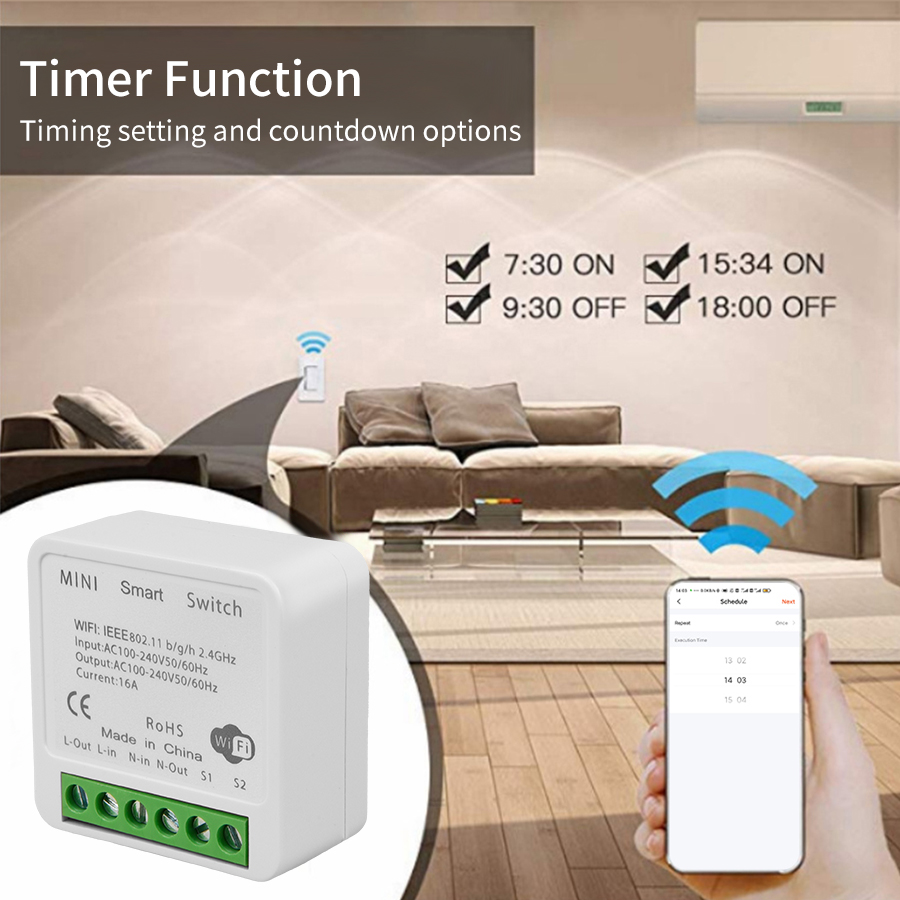 2 Way Mini DIY Smart Switch Tu - Home Automation Diy 评论和价格
